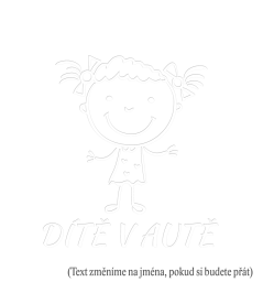 Dieťa v aute dievčatko s vrkočmi nálepka na auto