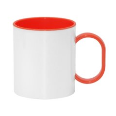 Plastový lehký červený hrnek s Vaší fotkou 0,3 l