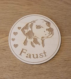 vso stojanom Dalmatín s vlastným menom 6 ks