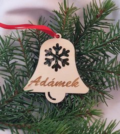 Vianočný zvonček s menom