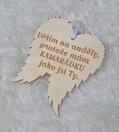 Krídla anjela Verím v anjelov, pre priateľa