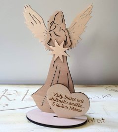 Anděl s citátem Vždy budeš mít strážného anděla Máma