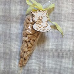 Mandle loupané ořechy v karamelu s talismanem ručně pražené
