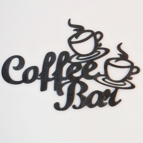 Coffe bar nápis - Barevné provedení: Světle hnědá lazura
