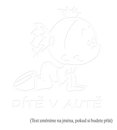 Deti v aute dievča 3 nálepka na auto