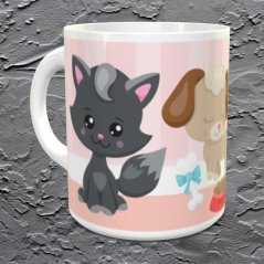 Hrnek se jménem Kočičky a pejsek