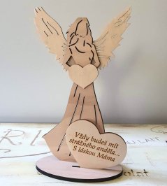 Anděl s citátem Vždy budeš mít strážného anděla Máma