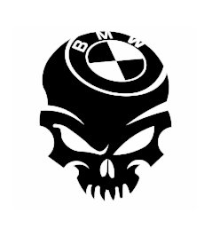 Samolepka na auto - lebka znak