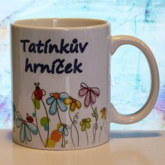 Keramický hrnček s potlačou otcovho hrnčeka