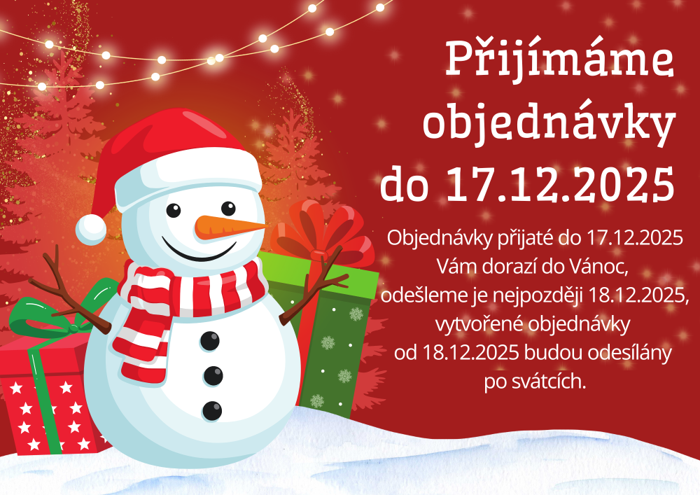 odesílání objednávek před vánocemi